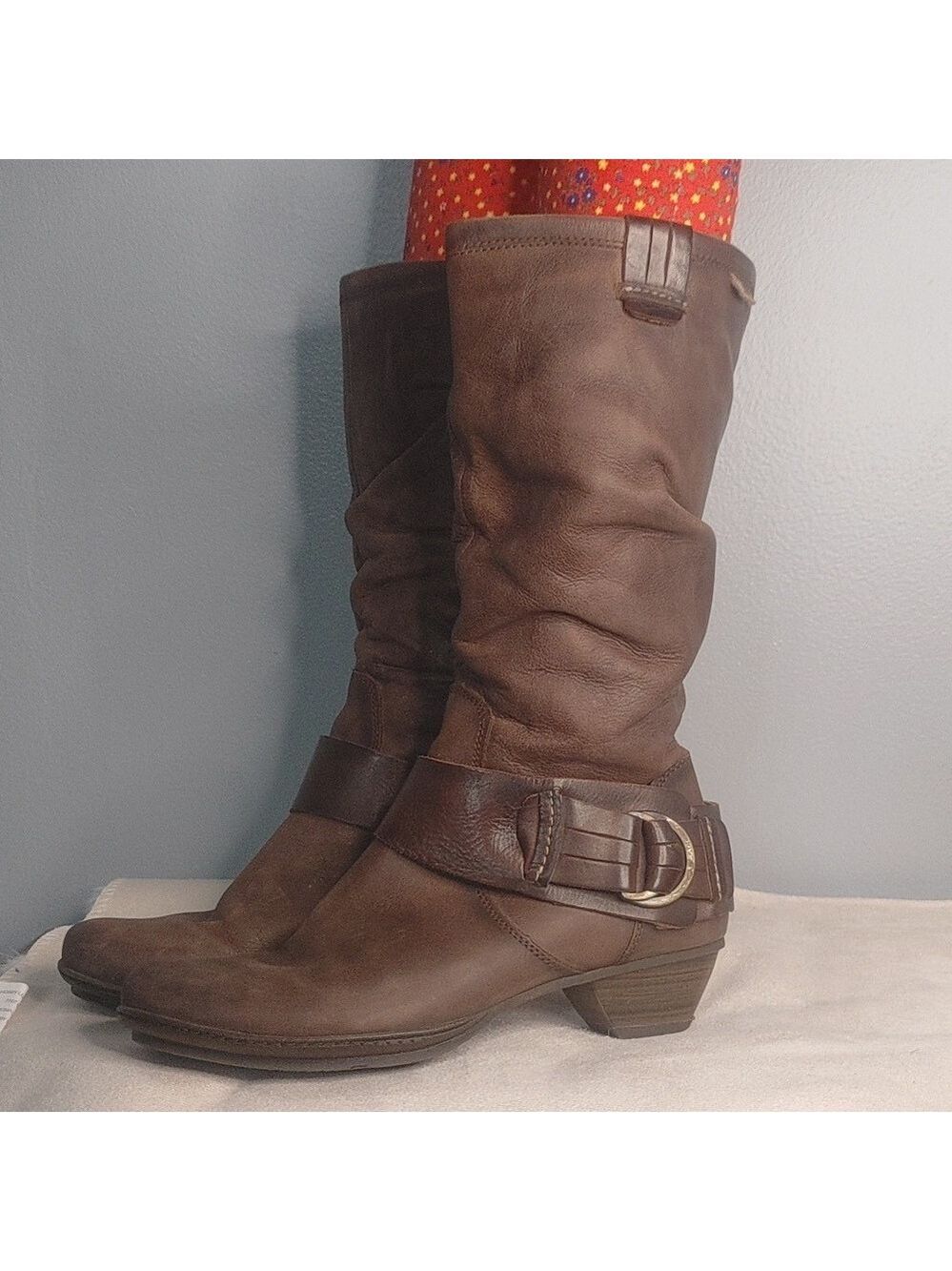 Pikolinos Brujas 38 Brown Soft Leather Slouchy Boot Steampunk Comfort Whimsygoth - Picture 6 of 16